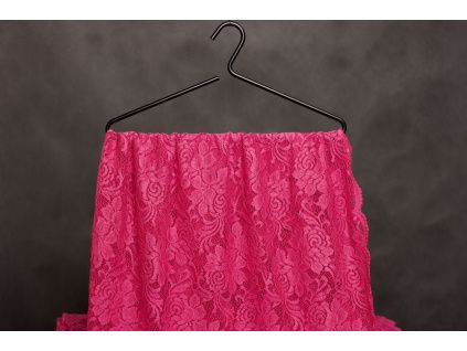 Krajka elastická nylon - Růžová telemagenta
