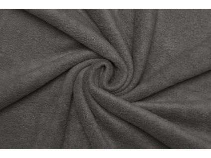 Polar fleece | Antipeeling - Tmavě šedá