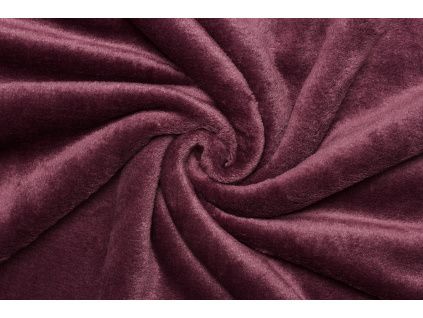 Coral fleece | WellSoft - Červená bordó