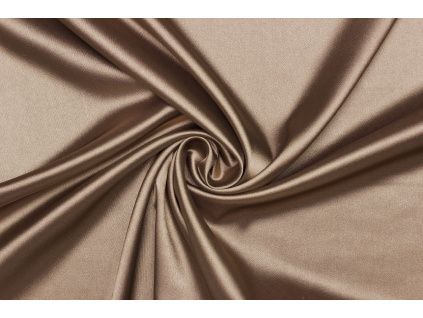 Satén elastický - Tmavá taupe