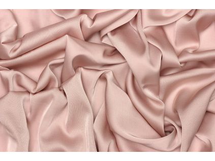 Saténové umělé hedvábí | Silky Armani - Starorůžová