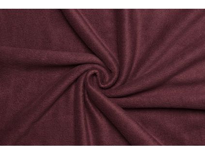 Polar fleece | Antipeeling - Vínově červený