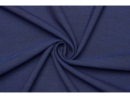 Kostýmová látka vlna | polyester - Modrý melír