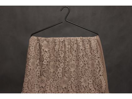 Krajka bavlna | nylon - Béžová taupe