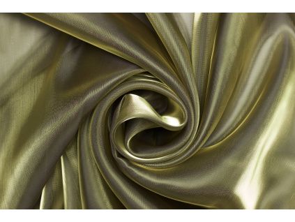 Organza s nylonem - Zelená khaki