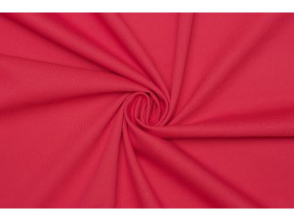 Kostýmový kepr (twill) směsový elastický - Červená