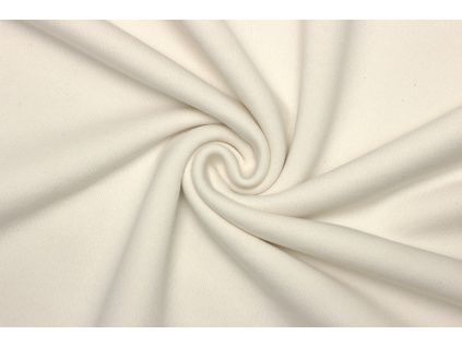 Teplákovina počesaná - Smetanová | Ivory 190 cm šíře 2. Jakost