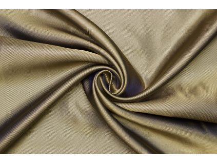 Podšívka viskóza | polyester - Zlato modrý šanžán