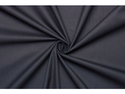Kostýmový bavlněný kepr (twill) elastický - Tmavě modrá