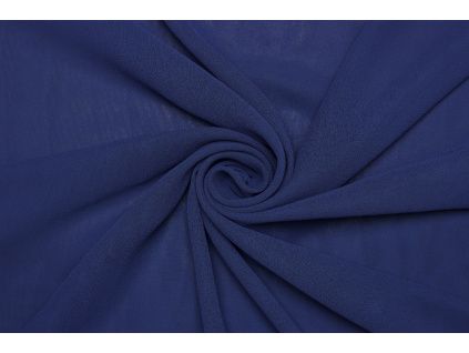 Šifon žoržetový - Navy modrá
