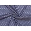 Riflovina | Denim šatová směsová - Puntíkový vzor