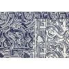 Kostýmová látka polyester - Art geometrický vzor