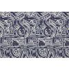 Kostýmová látka polyester - Art geometrický vzor